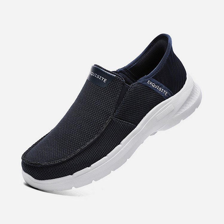 Step Ease Slip-On Walking Shoes Canvas Loafers