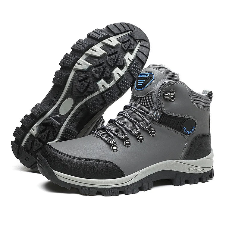 Orthopedic Men's Winter Outdoor Sports Lace Up Hiking Snow Boots