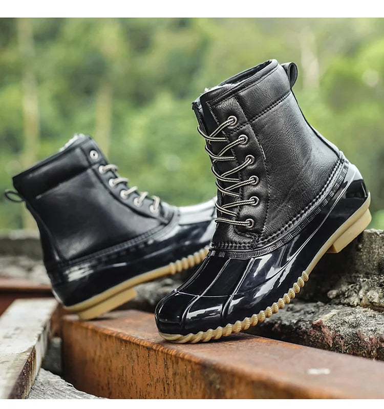 Women's Winter Retro Warm Plush Imitation Duck Snow Boots