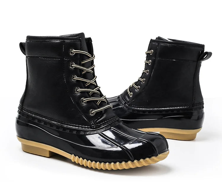 Women's Winter Retro Warm Plush Imitation Duck Snow Boots