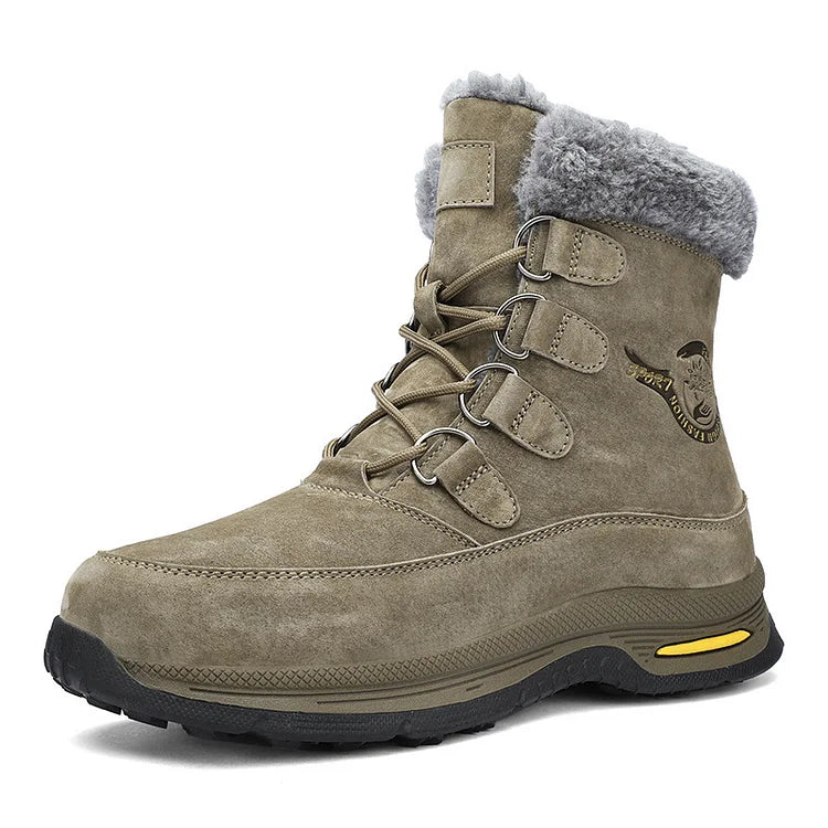 Men's Snow Boots Warm Waterproof Non-slip Hiking Shoes