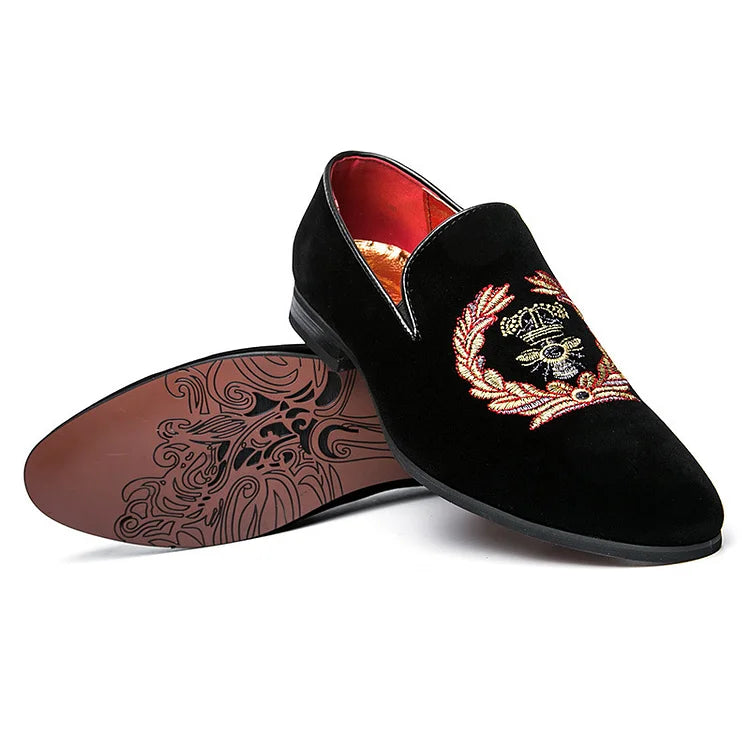 Premium Embroidery Loafers