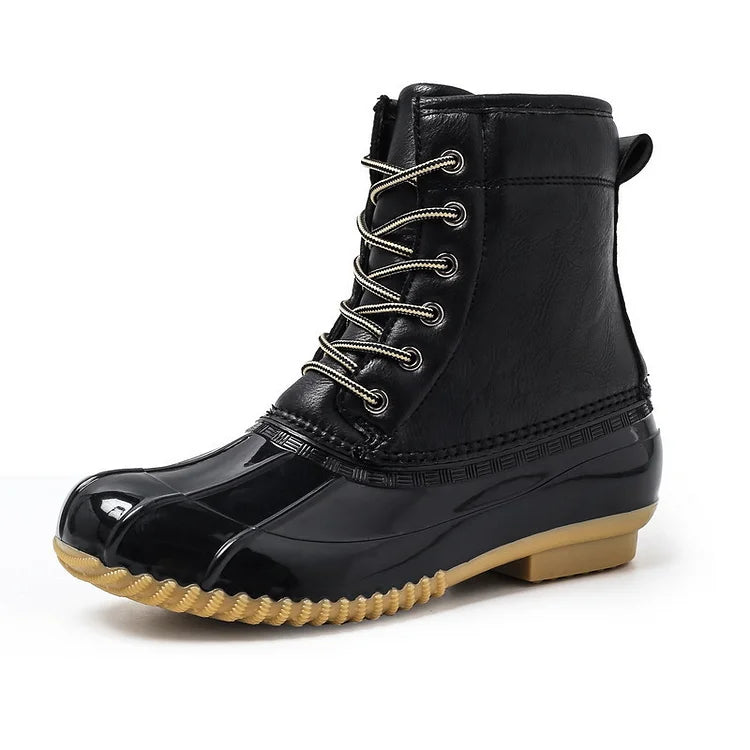 Women's Winter Retro Warm Plush Imitation Duck Snow Boots