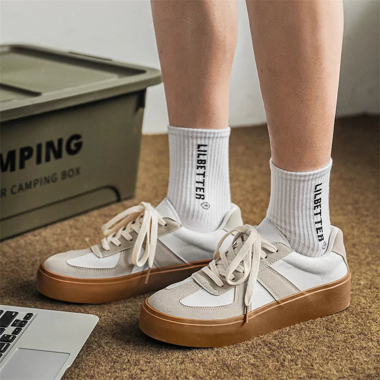 Men German Army Trainers Casual Thick Sole Comfortable Fashionable Sports Shoes