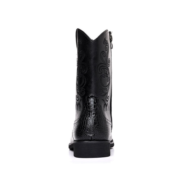 Vintage Snakeskin Cowboy Boots For Men