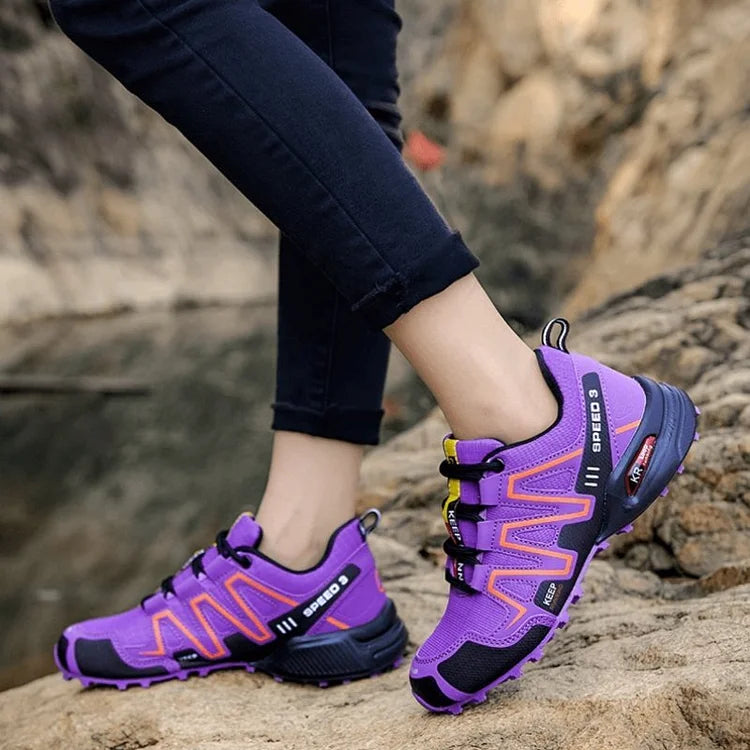 Mountain Shoes Men and Women Hiking Shoes Trail Running Breathable Hiking Shoes Anti-slip Climbing Shoes