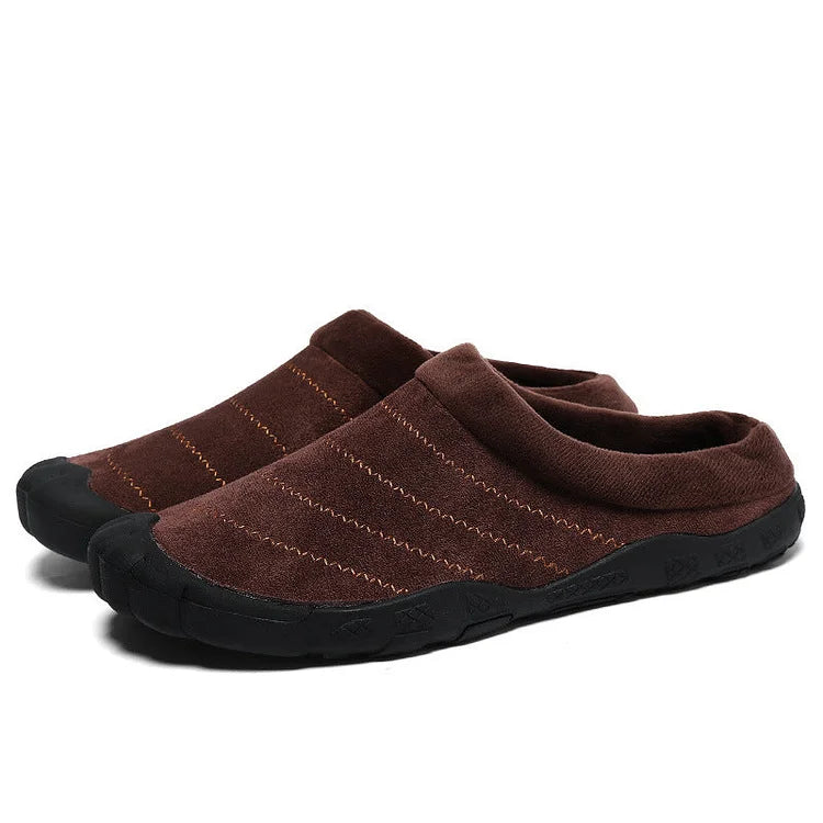 Winter Plush Home Cotton Slippers Large Outdoor Shoes