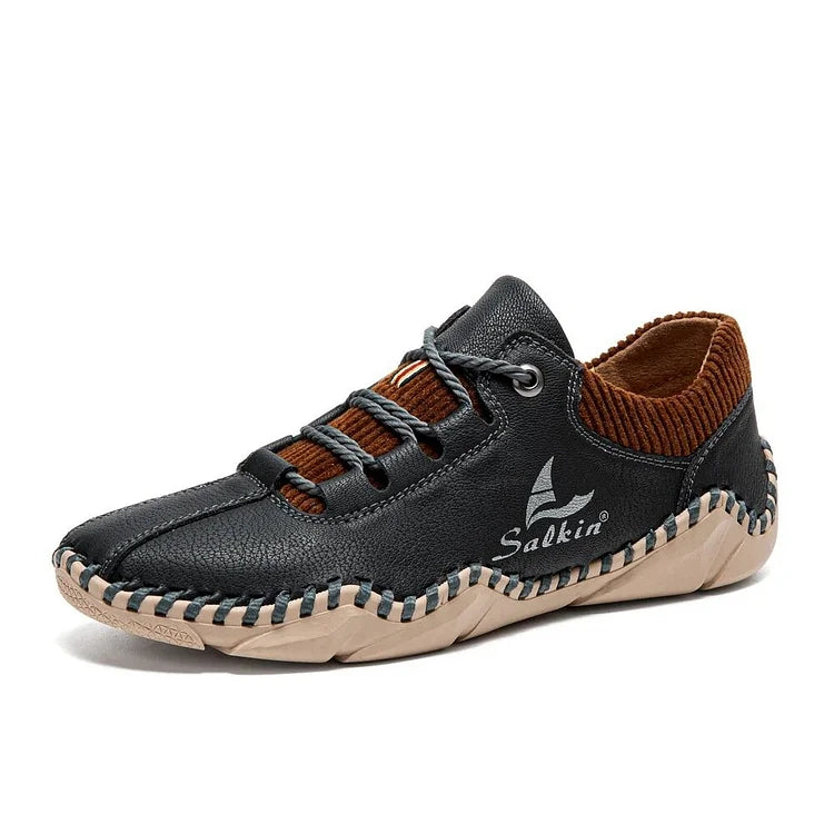 Men's Comfortable, Soft, Wear-resistant And Antiskid Casual Hand Sewn Shoes