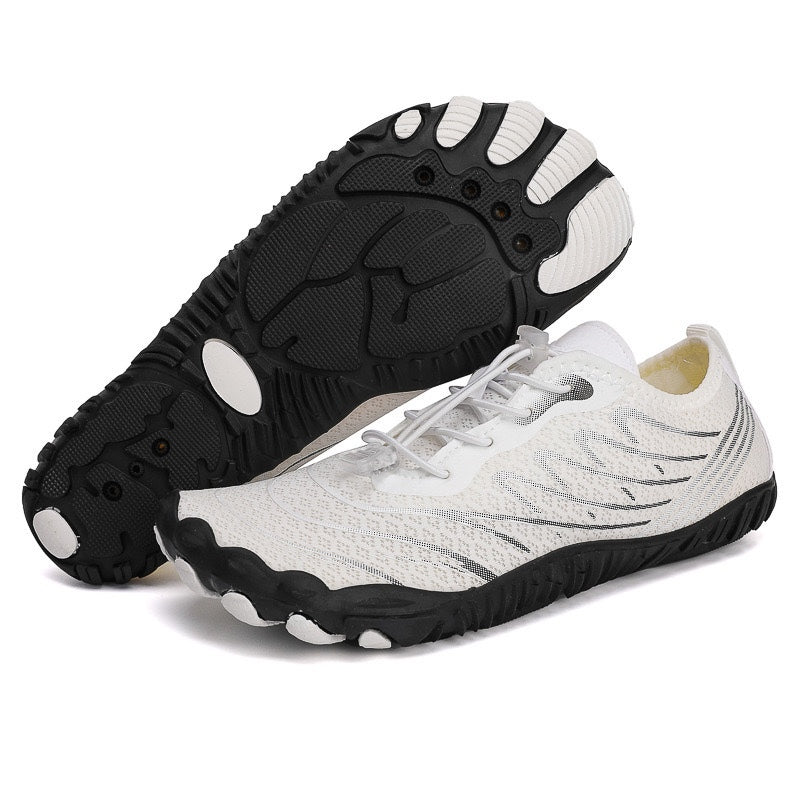 Alpine Pro Healthy & Non-Slip barefoot Orthotic Shoes - White Black