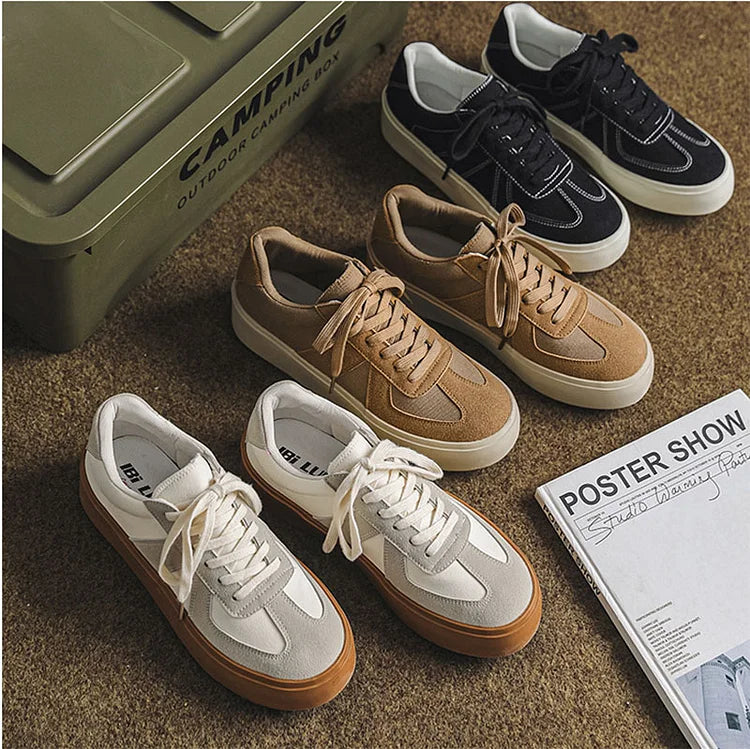 Men German Army Trainers Casual Thick Sole Comfortable Fashionable Sports Shoes