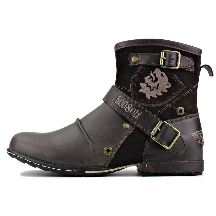 Men Orthopedic Boots Ground Leather Winter Shoes