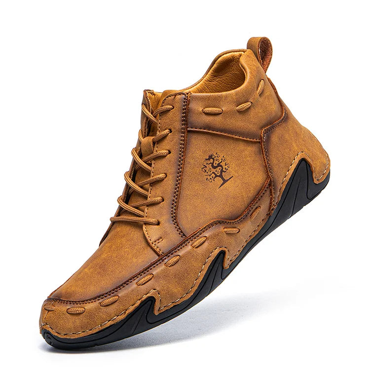 Men's Breathable Comfortable Non-Slip Lace-Up Handmade Baker Boots