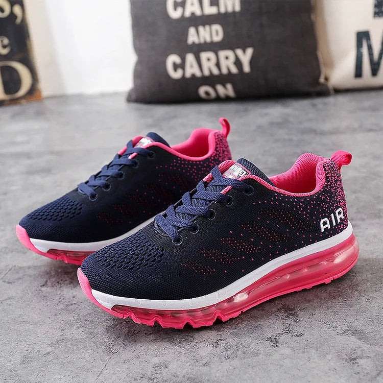 Unisex Lightweight Couple's Outdoor Fly Knit Travel Sneakers