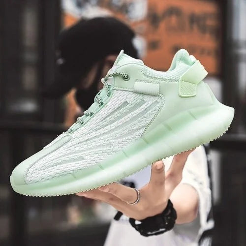Air Sole Sneakers Galaxy Neon High Tops Shoes Men's Running Sneaker Shoes