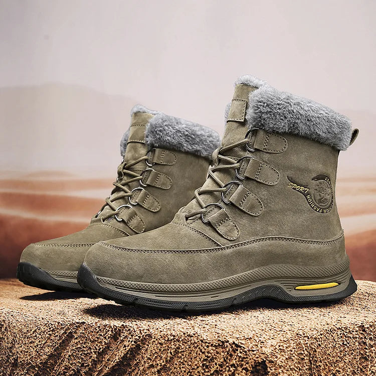 Men's Snow Boots Warm Waterproof Non-slip Hiking Shoes