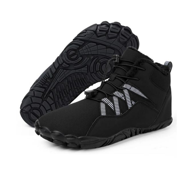 Carter Pro Non-Slip & universal winter barefoot Orthotic Shoes - Black