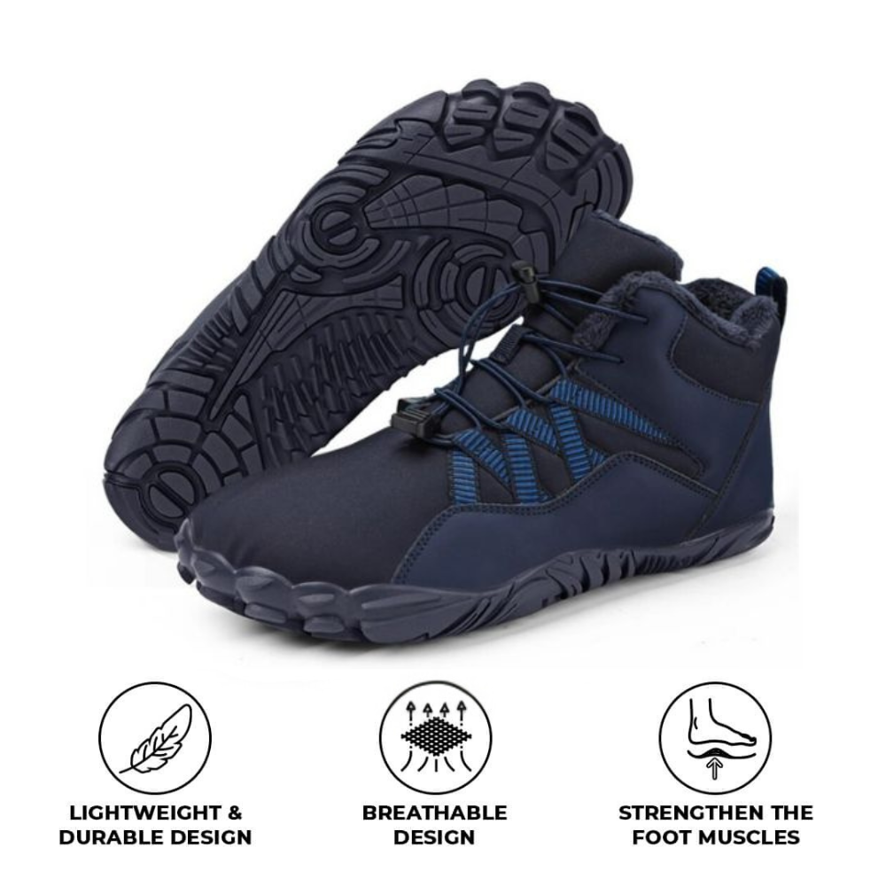 Carter Pro Non-Slip & universal winter barefoot Orthotic Shoes - Blue