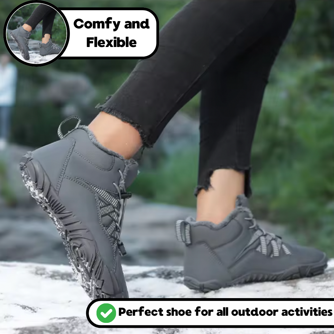 Carter Pro Non-Slip & universal winter barefoot Orthotic Shoes - Gray