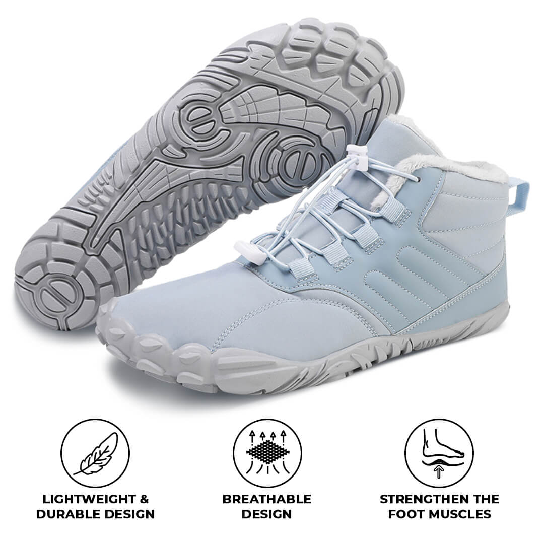 Caspar Flex Non-Slip & waterproof winter barefoot Orthotic Shoes - Blue