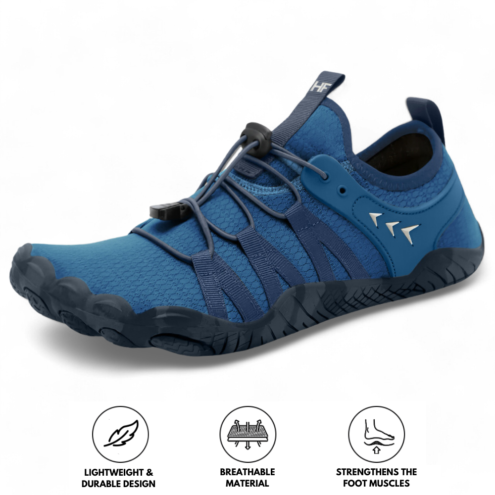 Caspian Adventure - Outdoor & Non-slip Barefoot Hike Footwear - Blue