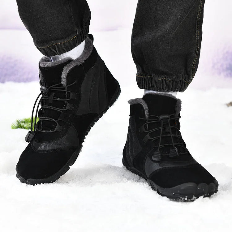 Outdoor Velvet Warm And Wear-Resistant Anti-Ski Boots Hiking Barefoot Shoe