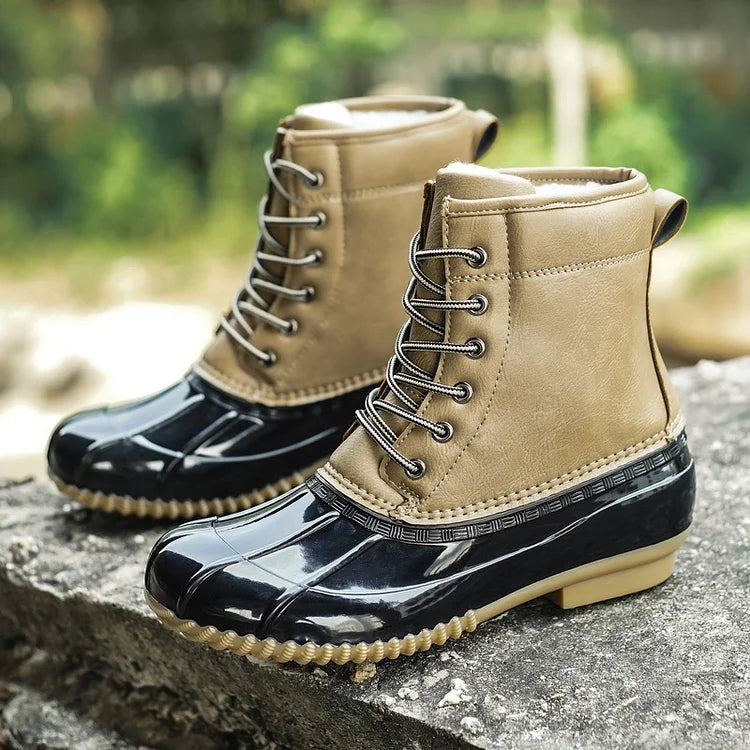 Women's Winter Retro Warm Plush Imitation Duck Snow Boots