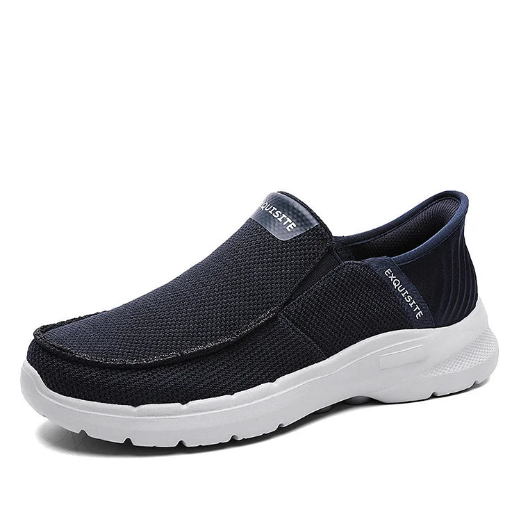 Step Ease Slip-On Walking Shoes Canvas Loafers