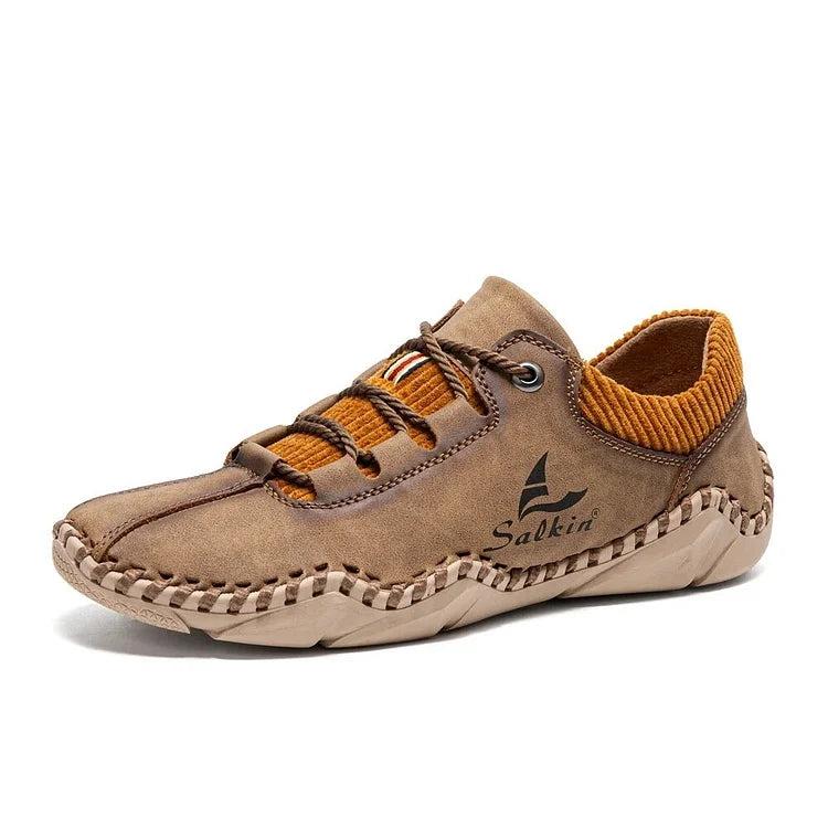 Men's Comfortable, Soft, Wear-resistant And Antiskid Casual Hand Sewn Shoes