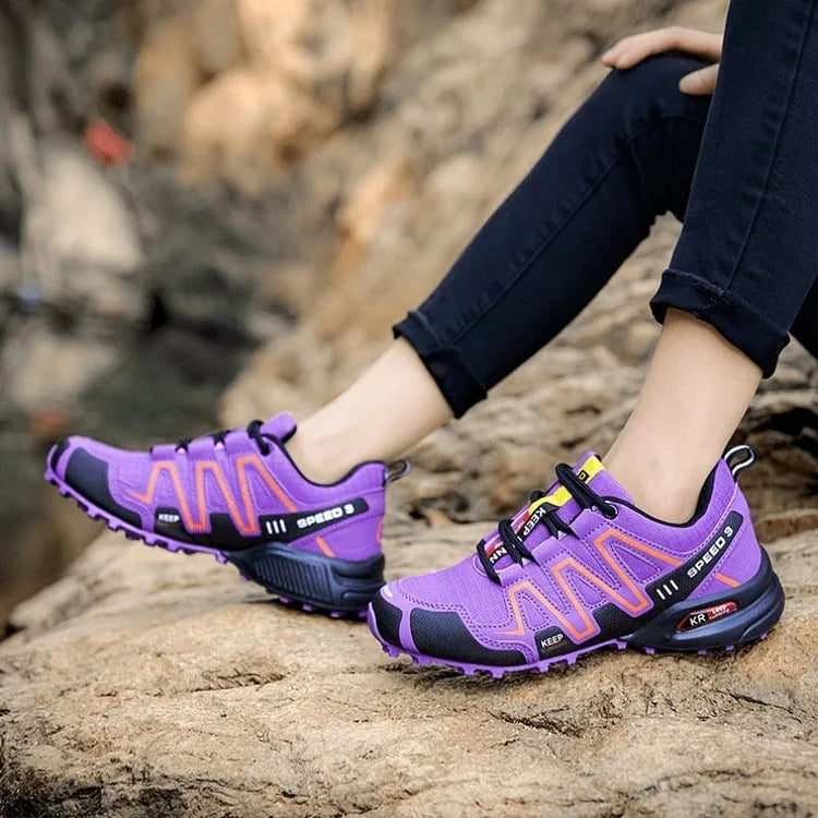 Mountain Shoes Men and Women Hiking Shoes Trail Running Breathable Hiking Shoes Anti-slip Climbing Shoes