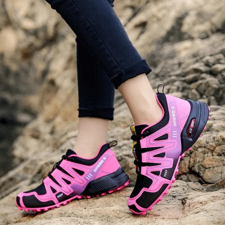 Mountain Shoes Men and Women Hiking Shoes Trail Running Breathable Hiking Shoes Anti-slip Climbing Shoes