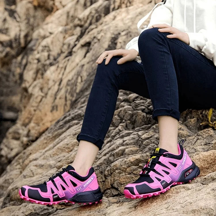 Mountain Shoes Men and Women Hiking Shoes Trail Running Breathable Hiking Shoes Anti-slip Climbing Shoes