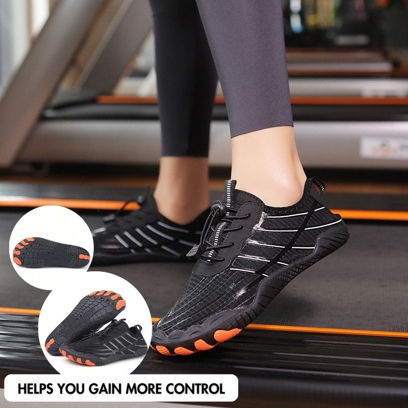 EcoStep Wide Foot Orthotic Shoes Healthy & Non-Slip barefoot Orthotic Shoes - Black