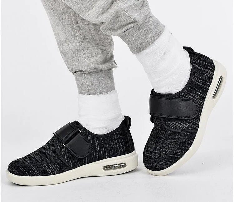 Stretch No-Tie Wide Shoes Adjustable Closure