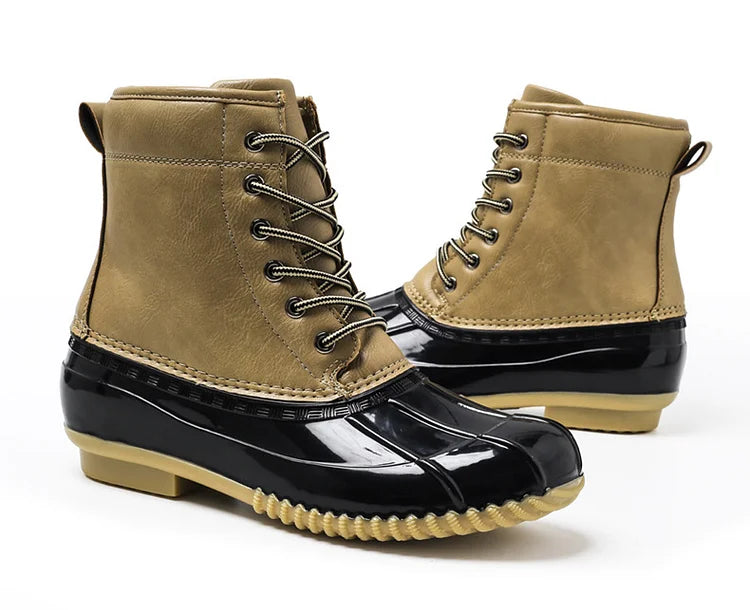 Women's Winter Retro Warm Plush Imitation Duck Snow Boots