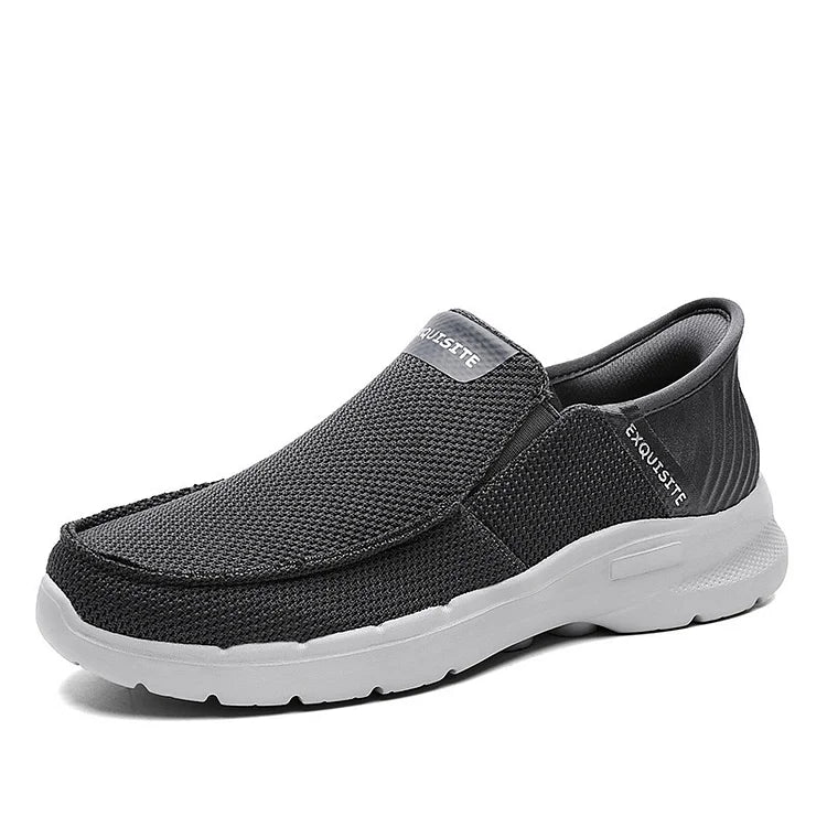 Step Ease Slip-On Walking Shoes Canvas Loafers