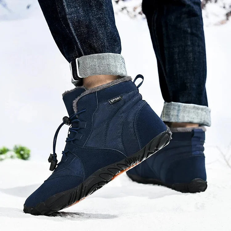 Outdoor Velvet Warm And Wear-Resistant Anti-Ski Boots Hiking Barefoot Shoe