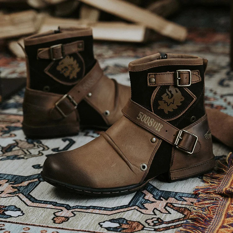 Men Orthopedic Boots Ground Leather Winter Shoes