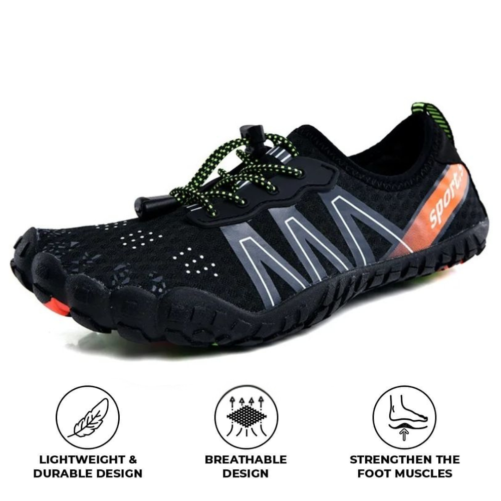 Feel Pro healthy & comfortable barefoot Orthotic Shoes - Black