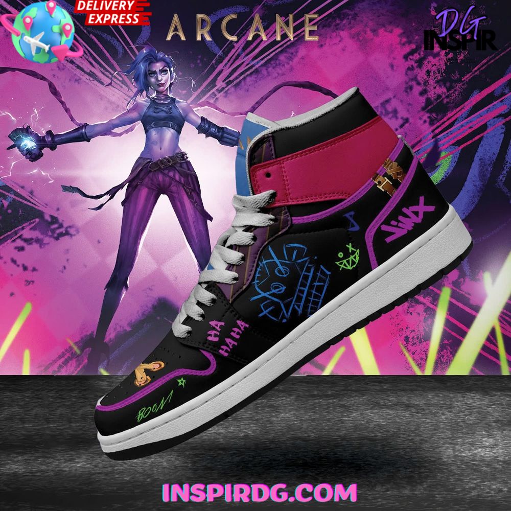 Footwearstorm Arcane League of Legends AJ1 High Sneakers Shoes For Men And Women 1