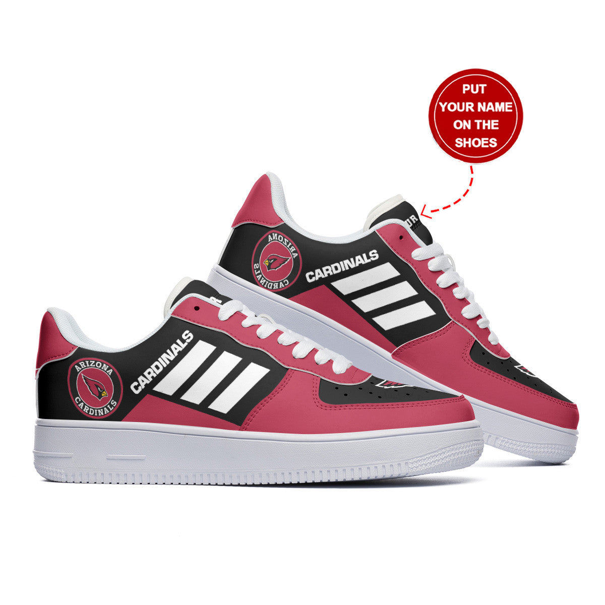 Footwearstorm Arizona Cardinals NFL Air Low-Top Sneakers Shoes For Men And Women 1205251