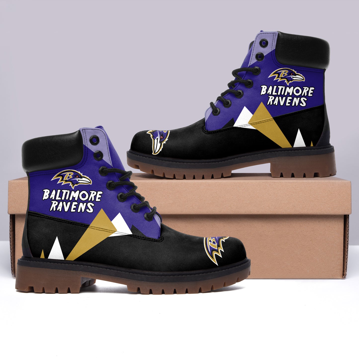 Footwearstorm Baltimore Ravens Boots Shoes For Men And Women 1