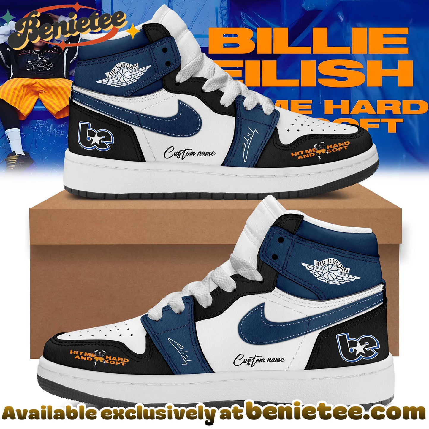 Footwearstorm Billie Eilish AJ1 High Sneakers Shoes For Men And Women 2