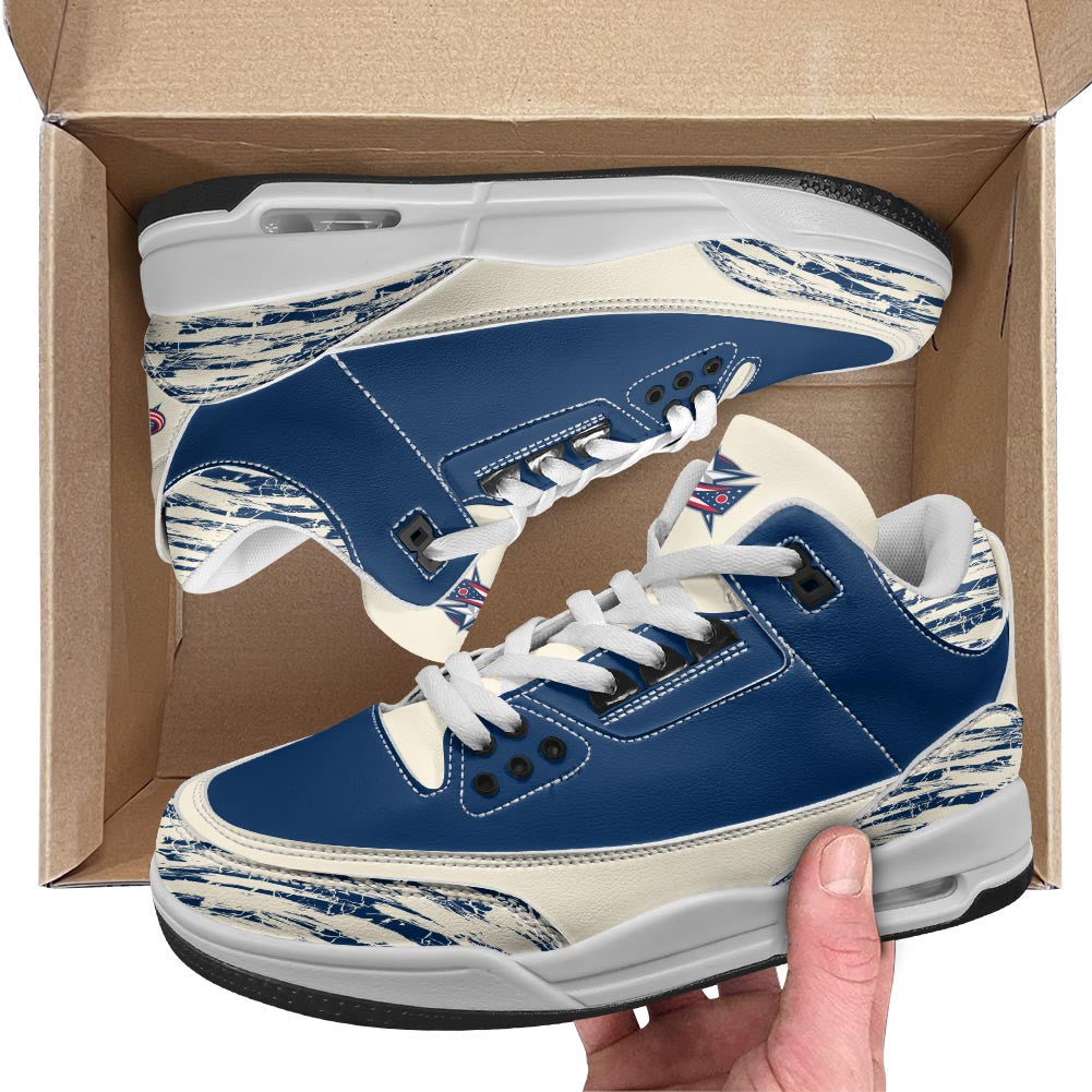 Footwearstorm Blue Jackets AJ3 Sneakers Shoes For Men And Women