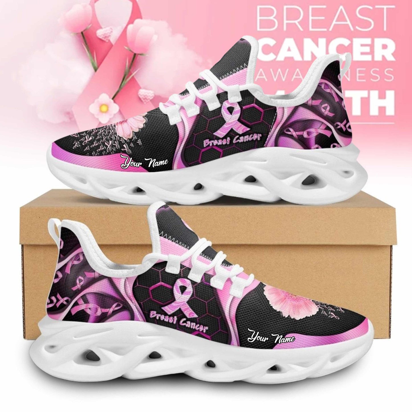 Footwearstorm Breast Cancer Awareness Max Soul Shoes Sneakers For Men And WomenMax Soul Shoes Sneakers For Men And Women 1