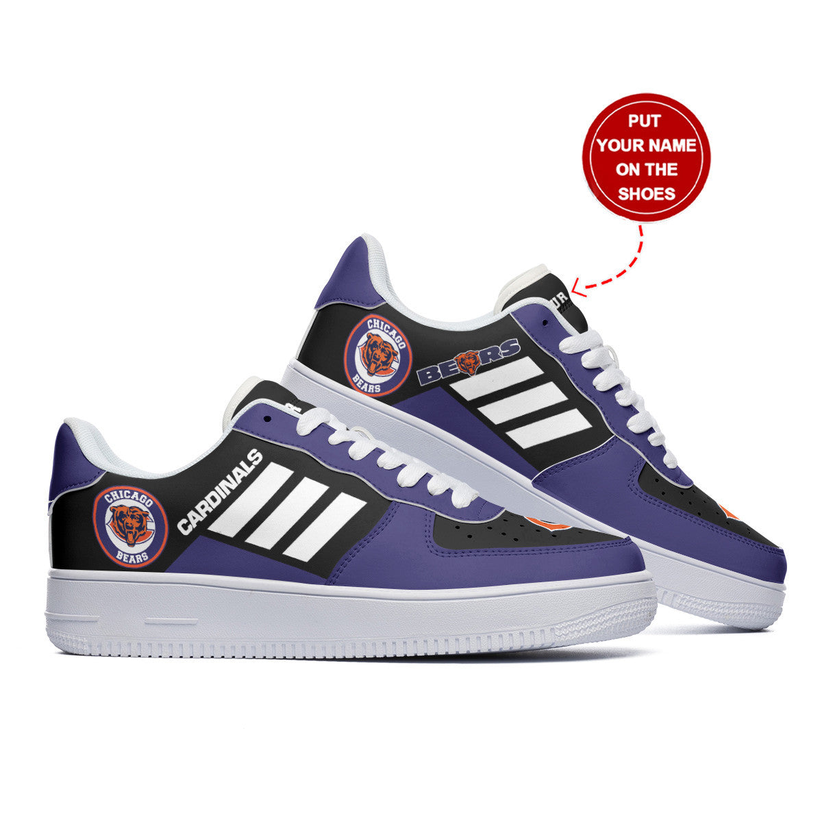 Footwearstorm Chicago Bears NFL Air Low-Top Sneakers Shoes For Men And Women 1205292