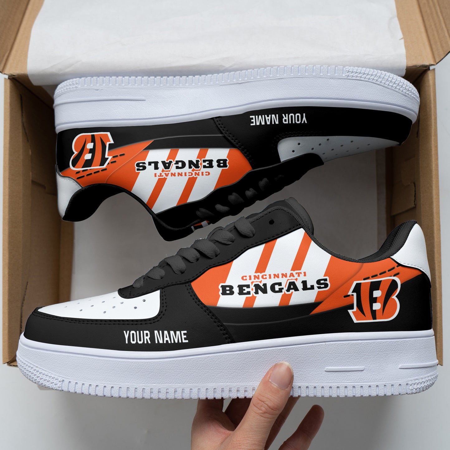 Footwearstorm Cincinnati Bengals Air Low-Top Sneakers Shoes For Men And Women 120578