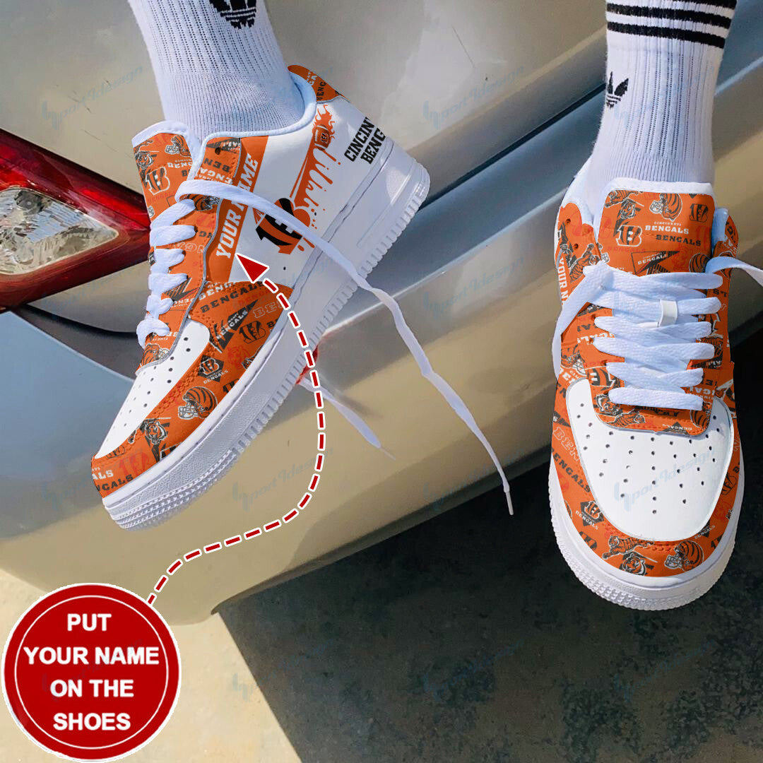 Footwearstorm Cincinnati Bengals Air Low-Top Sneakers Shoes For Men And Women 120531