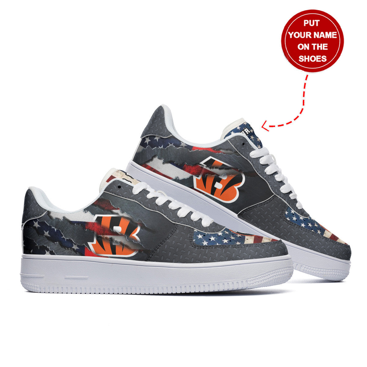 Footwearstorm Cincinnati Bengals NFL Air Low-Top Sneakers Shoes For Men And Women 1205371