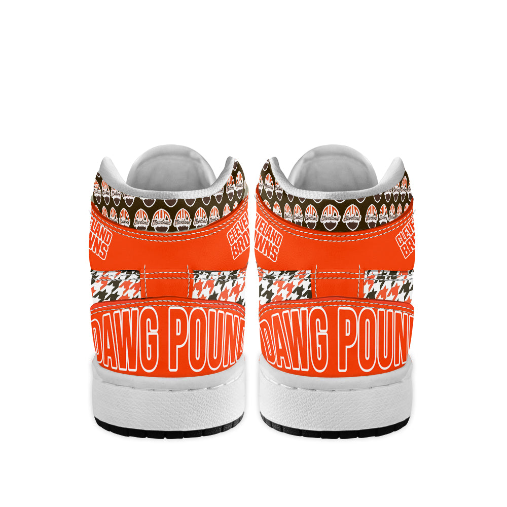 Footwearstorm Cleveland Browns AJ1 High Sneakers Shoes For Men And Women 1