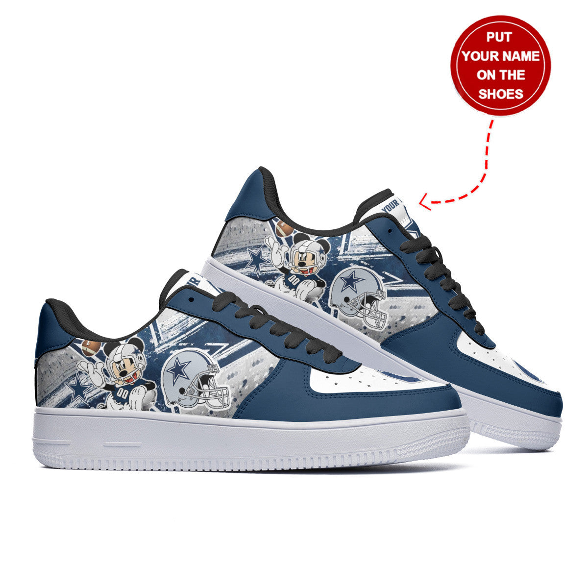 Footwearstorm Dallas Cowboys Air Low-Top Sneakers Shoes For Men And Women 120544